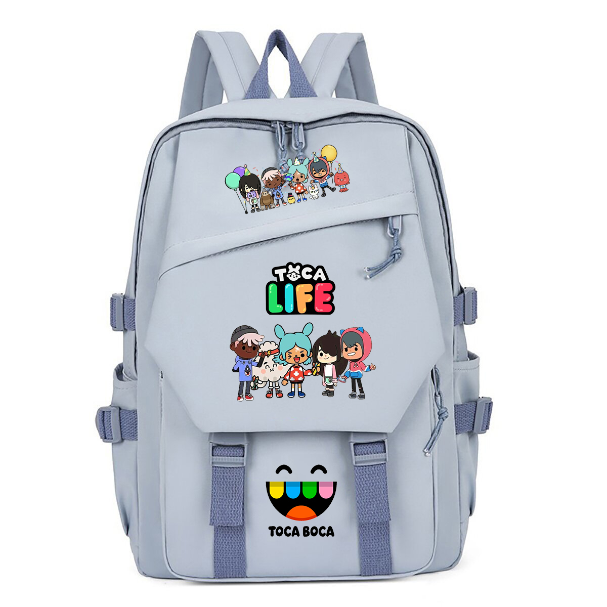 Korean Lifestyle Student - Toca Life World Print Rucksack für