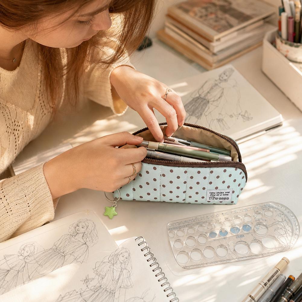 Mint Life Großraumige Stifttas – Korean Lifestyle Student Bewertung und Preis