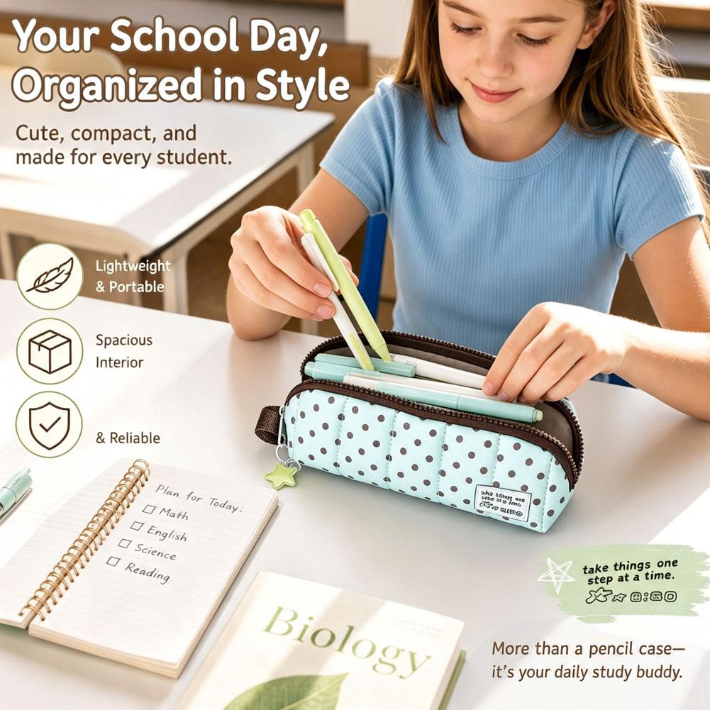 Mint Life Großraumige Stifttas – Korean Lifestyle Student Bewertung und Preis